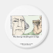 George Washington Bridge Funny Novelty Magnet