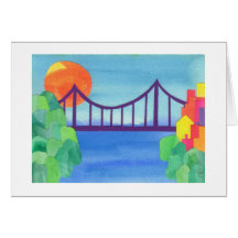 George Washington Bridge Greeting Cards