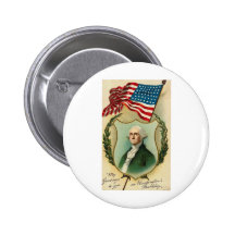 George Washington Greetings Button