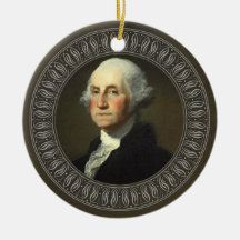 George Washington Portrait Christmas Ornament