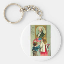 George Washington Portrait Keychains