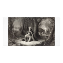 George Washington Praying collector photo cards