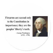 George Washington Quote 6b Round Stickers