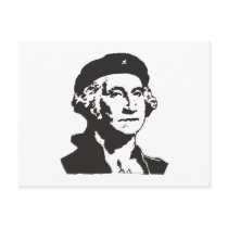 George Washington, Revolutionary - BLACK Post Card