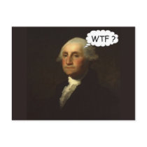 'George Washington Spinning in His Grave' Postcards