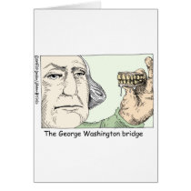 George Washington Teeth Funny Gifts & Collectibles Card