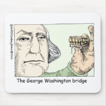 George Washington Teeth Funny Gifts & Collectibles Mousepads