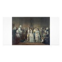 George Washington's Wedding collector photo card
