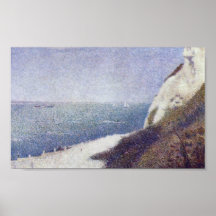 Georges Seurat - The beach Le Bas Butin Honfleur Poster