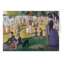 Georges Seurat - un dimanche sur la La grand Jatte Cartes De Vœux