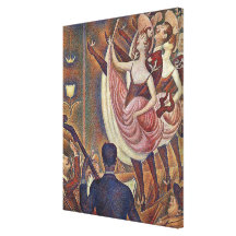 Georges Seurat's Le Chahut (1890) - Dancers Stretched Canvas Print
