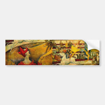 Georges Seurat's The Circus (1891) Bumper Sticker