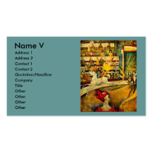 Georges Seurat's The Circus (1891) Business Card Templates