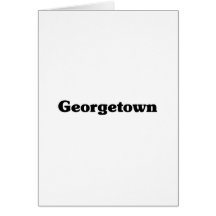 Georgetown Classic t shirts Cards