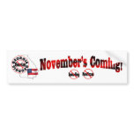 Georgia Anti ObamaCare – November’s Coming! Bumper Stickers