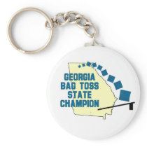 Georgia Bag Toss Champion Key Chains