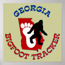Georgia Bigfoot Tracker Posters