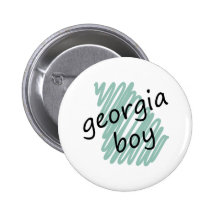 Georgia Boy on Child's Georgia Map Drawing Button