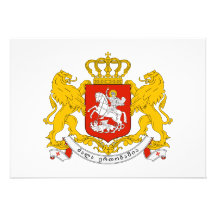 Georgia Coat of Arms Personalized Invitations