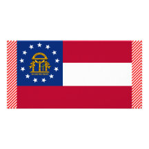 Georgia Flag Customized Photo Card