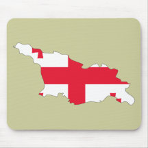 Georgia flag map mouse mat