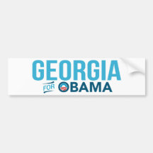 Georgia For Barack Obama Biden Bumper Sticker