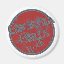 Georgia Girls Rock! Fridge Magnet