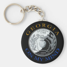 GEORGIA ON MY MIND KEYCHAIN