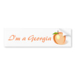 Georgia Peach bumper sticker