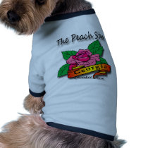 Georgia Peach State Cherokee Rose Doggie T Shirt