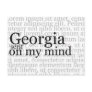 Georgia Serif On My Mind Post Card
