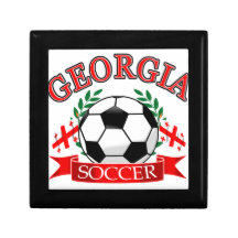Georgia soccer ball designs jewelry box