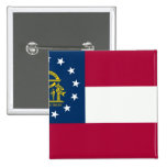 Georgia State Flag Pinback Button