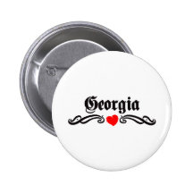 Georgia Tattoo Pinback Button