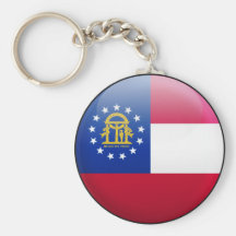 Georgia USA Flag Key Chain
