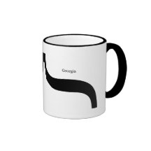 GeorgiaFont Parenthese Moustache Mug