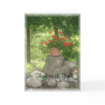 geranium1card, Thinking of You