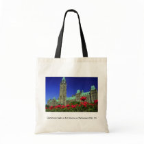 Geranium beds in full bloom on Parliament Hill, Ot Tote Bags