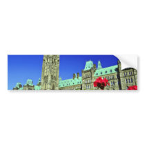 Geranium beds in full bloom on Parliament Hill, Ot Bumper Sticker