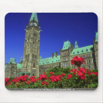 Geranium beds in full bloom on Parliament Hill, Ot Mouse Pads