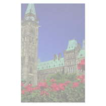 Geranium beds in full bloom on Parliament Hill, Ot Personalized Stationery