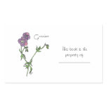 Geranium Book Sticker