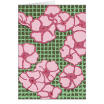 Geranium comfort mosaic blank card