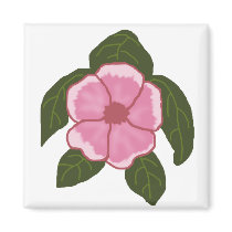 Geranium flower sea turtle magnet