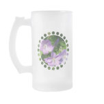 Geranium Frosted Beer Mug