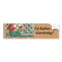 Geranium (Gardener's) Bumper Sticker