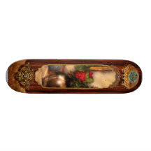 Geranium - Geraniums on a table Custom Skateboard