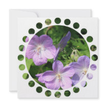 Geranium Invitation