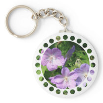 Geranium Keychain