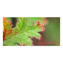 Geranium Leaf Photo Card